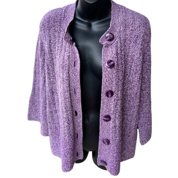 🌸4/$50🌸 Heathered Purple Cardigan Sweater - Picture 6 of 14